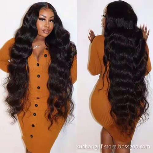 Factory Price Swiss 13X6 Hd Lace Frontal Wig Pre Plucked Brazilian Hair Wig With Black Women 100% Human Hair Wig Lace Front